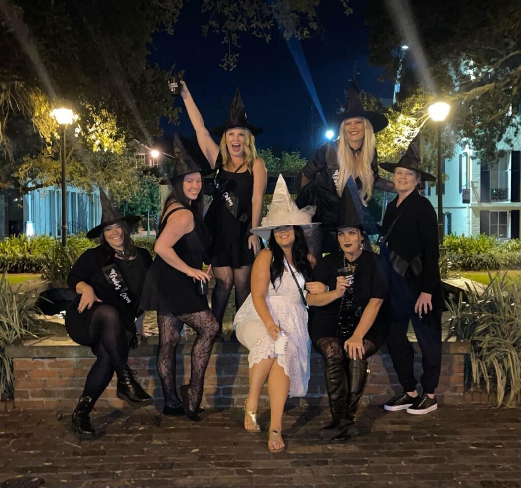 the bridal coven having a blast on mad cat tours