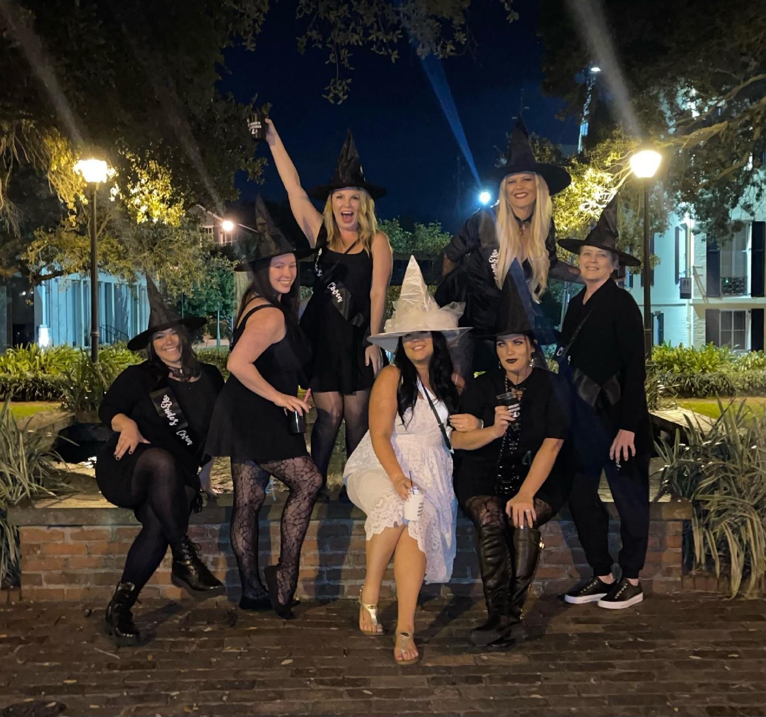 the bridal coven having a blast on mad cat tours